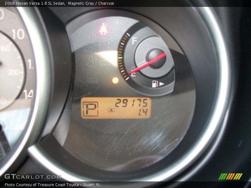 Magnetic Gray / Charcoal 2008 Nissan Versa 1.8 SL Sedan