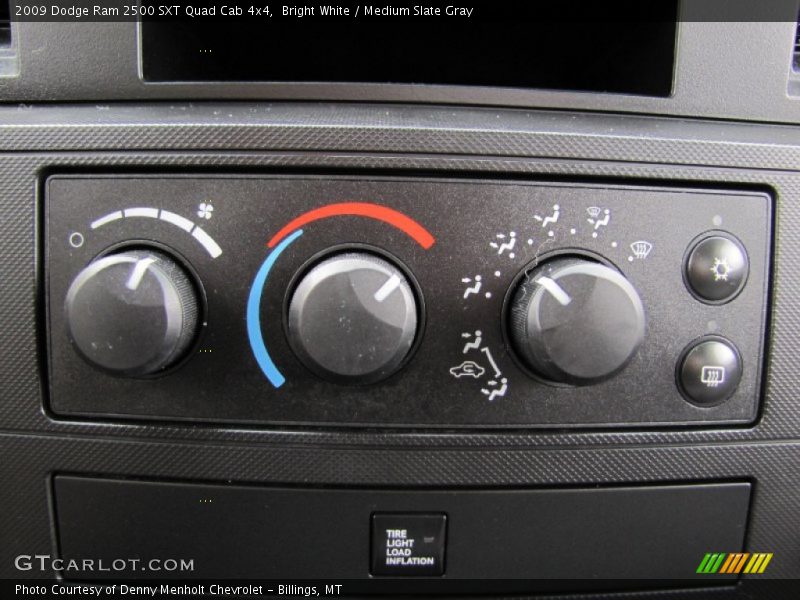 Bright White / Medium Slate Gray 2009 Dodge Ram 2500 SXT Quad Cab 4x4