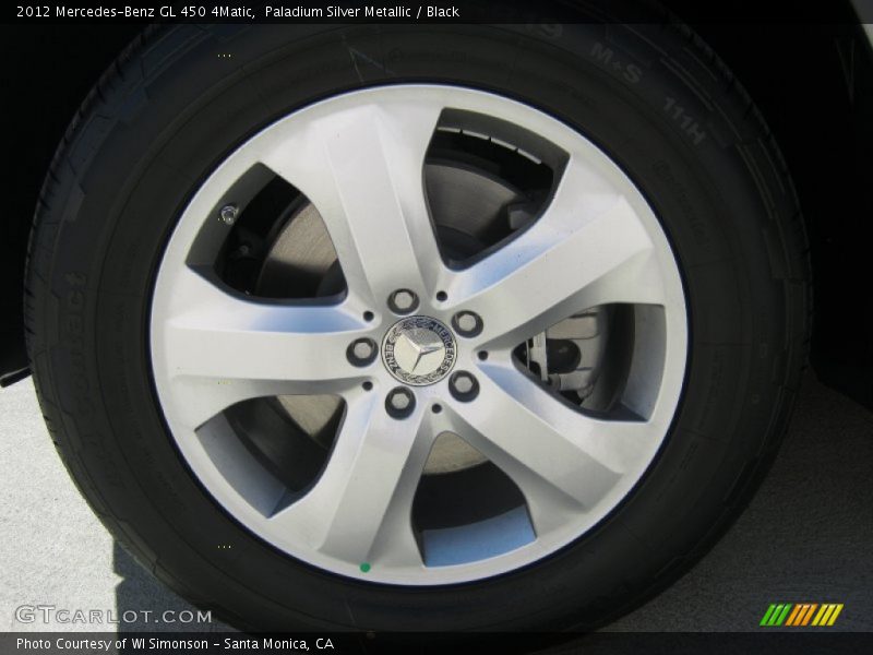 Paladium Silver Metallic / Black 2012 Mercedes-Benz GL 450 4Matic