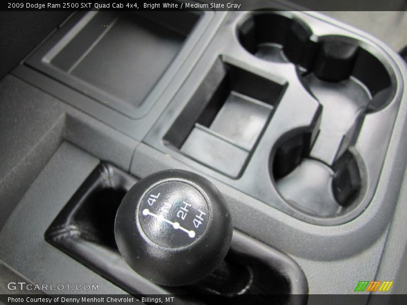 Bright White / Medium Slate Gray 2009 Dodge Ram 2500 SXT Quad Cab 4x4
