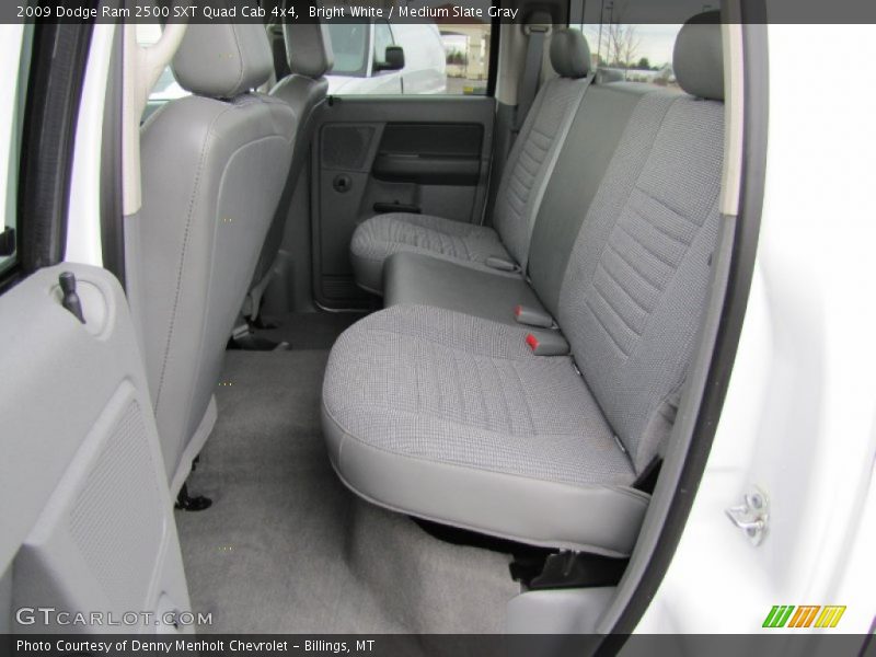 Bright White / Medium Slate Gray 2009 Dodge Ram 2500 SXT Quad Cab 4x4