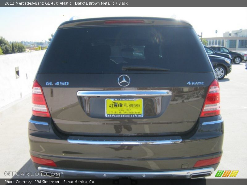 Dakota Brown Metallic / Black 2012 Mercedes-Benz GL 450 4Matic