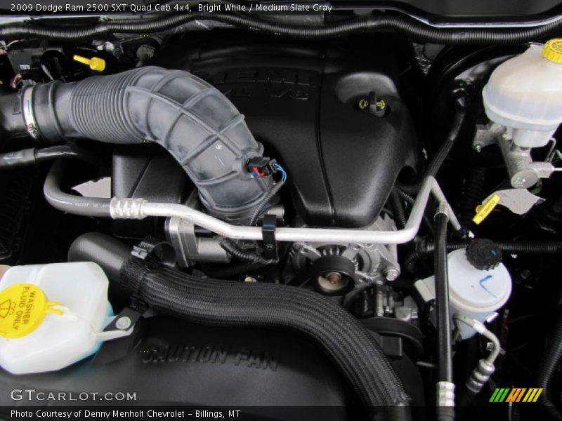 Bright White / Medium Slate Gray 2009 Dodge Ram 2500 SXT Quad Cab 4x4