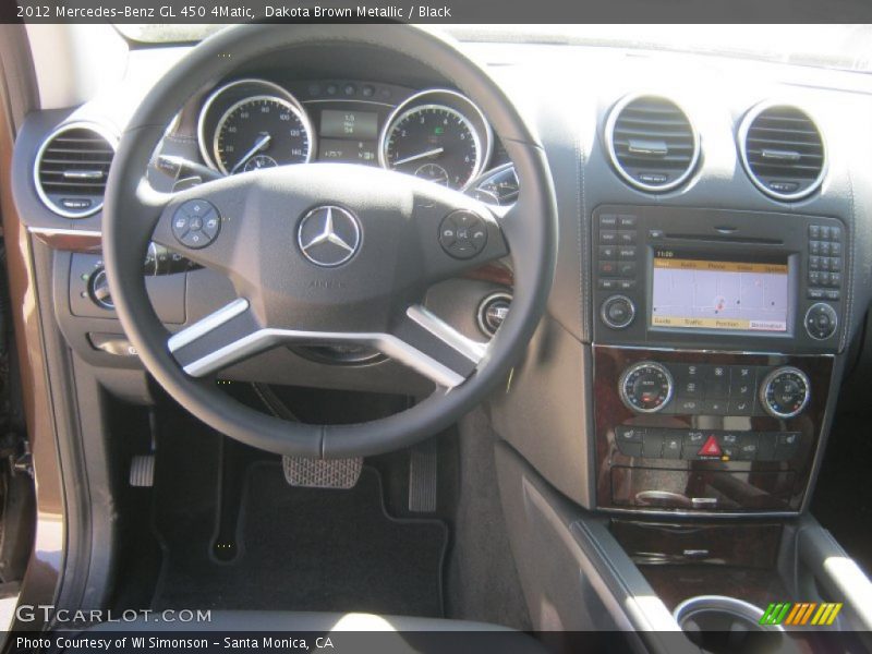 Dakota Brown Metallic / Black 2012 Mercedes-Benz GL 450 4Matic