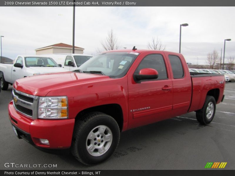 Victory Red / Ebony 2009 Chevrolet Silverado 1500 LTZ Extended Cab 4x4