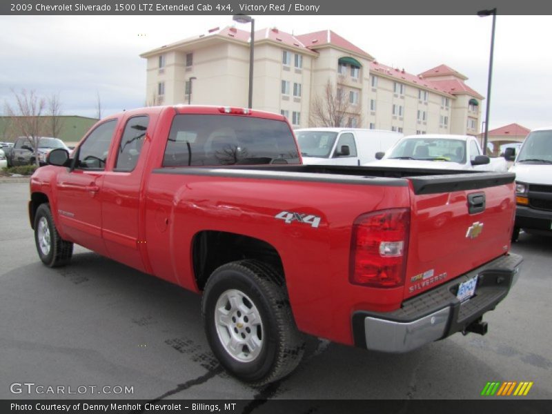 Victory Red / Ebony 2009 Chevrolet Silverado 1500 LTZ Extended Cab 4x4