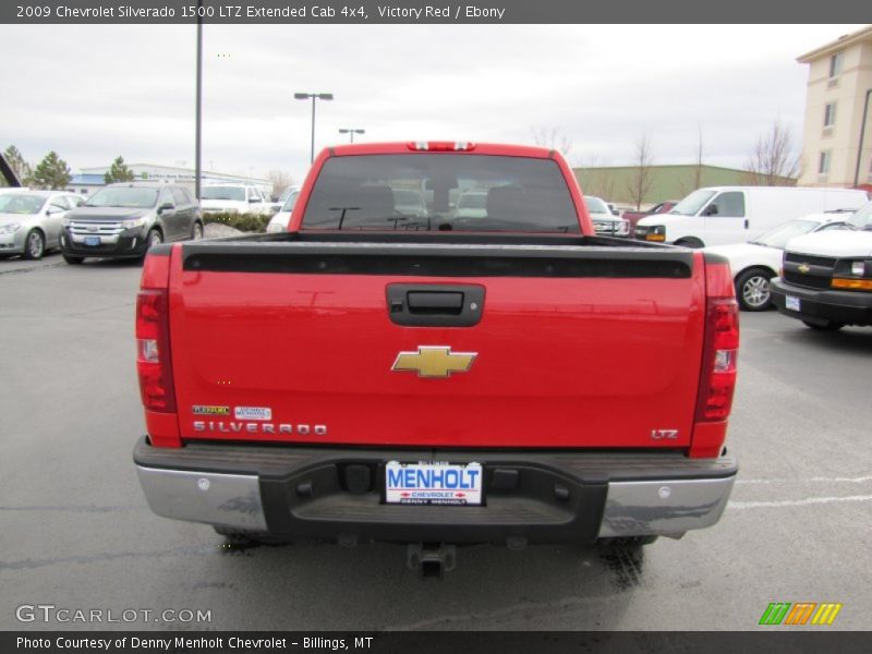 Victory Red / Ebony 2009 Chevrolet Silverado 1500 LTZ Extended Cab 4x4