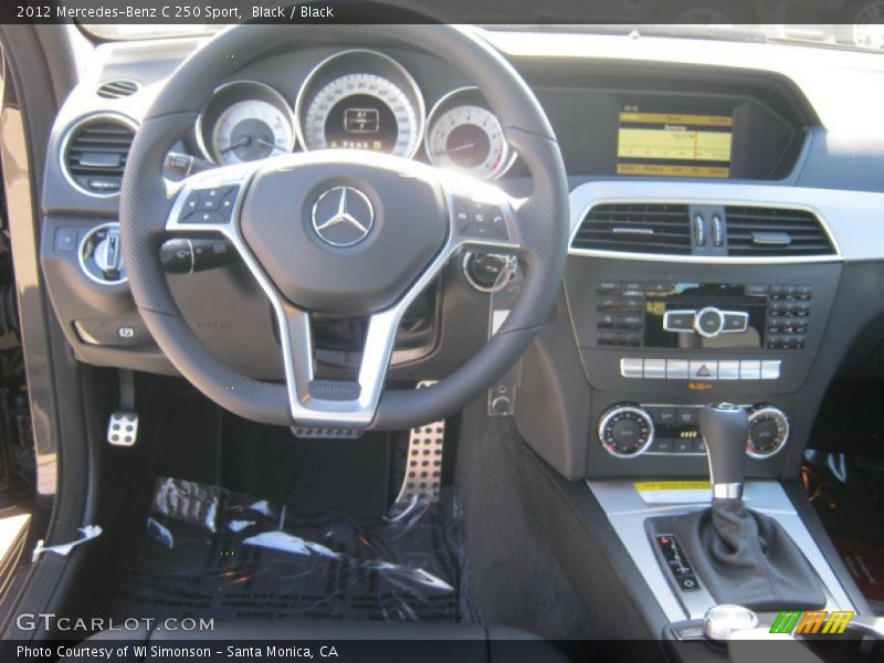 Black / Black 2012 Mercedes-Benz C 250 Sport