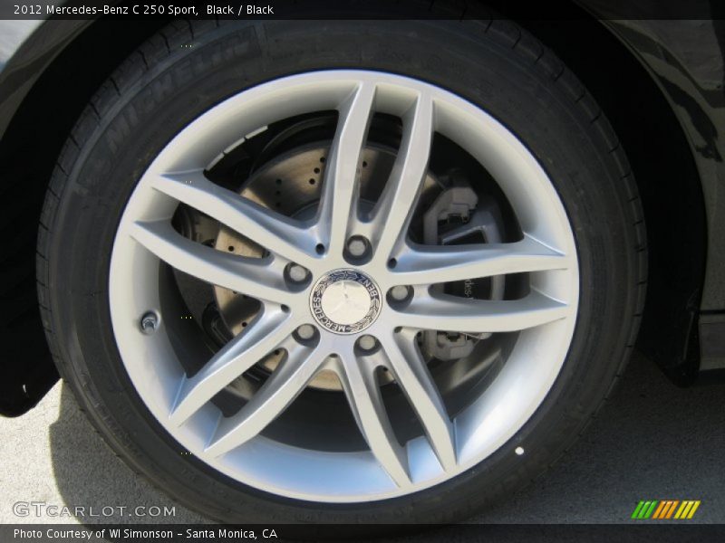 Black / Black 2012 Mercedes-Benz C 250 Sport