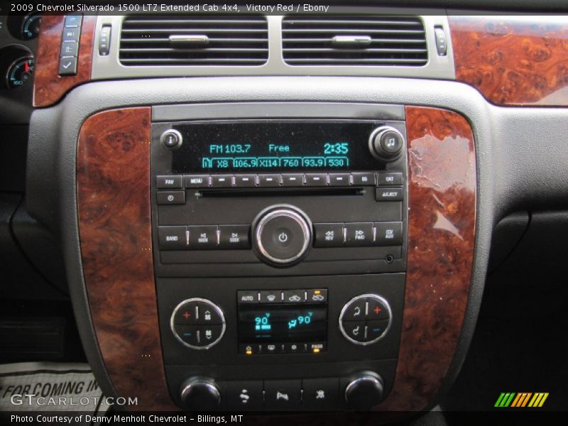 Victory Red / Ebony 2009 Chevrolet Silverado 1500 LTZ Extended Cab 4x4