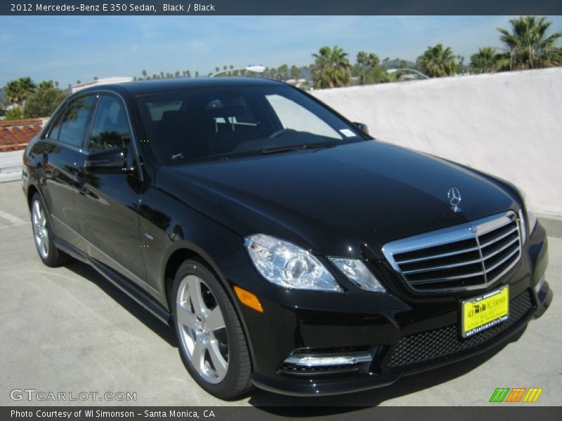 Black / Black 2012 Mercedes-Benz E 350 Sedan