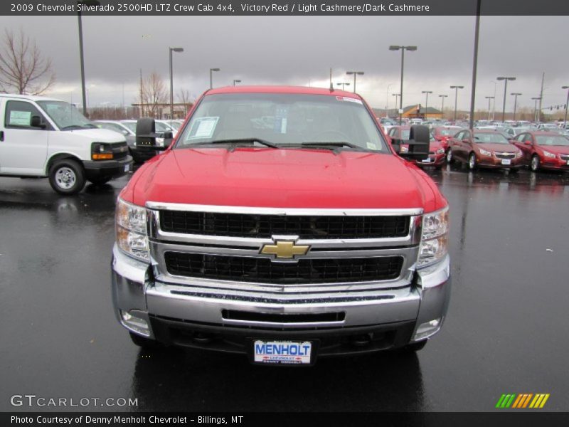 Victory Red / Light Cashmere/Dark Cashmere 2009 Chevrolet Silverado 2500HD LTZ Crew Cab 4x4