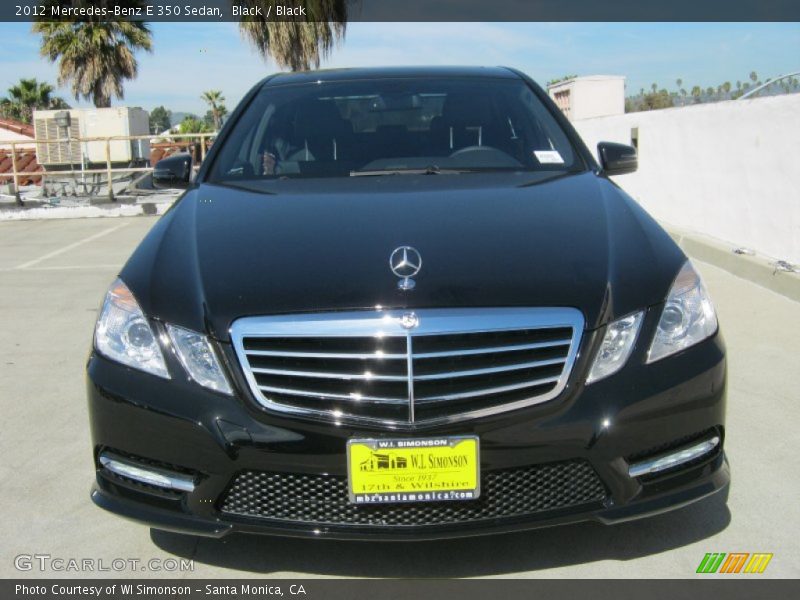 Black / Black 2012 Mercedes-Benz E 350 Sedan
