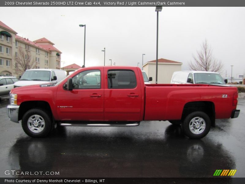 Victory Red / Light Cashmere/Dark Cashmere 2009 Chevrolet Silverado 2500HD LTZ Crew Cab 4x4