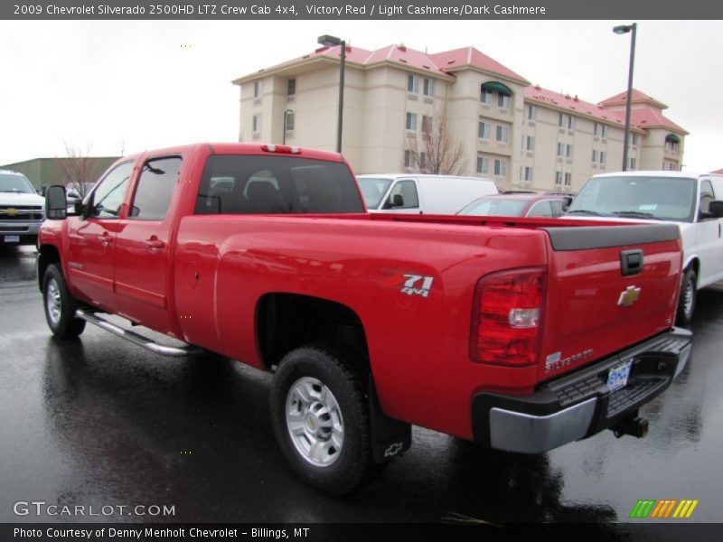 Victory Red / Light Cashmere/Dark Cashmere 2009 Chevrolet Silverado 2500HD LTZ Crew Cab 4x4