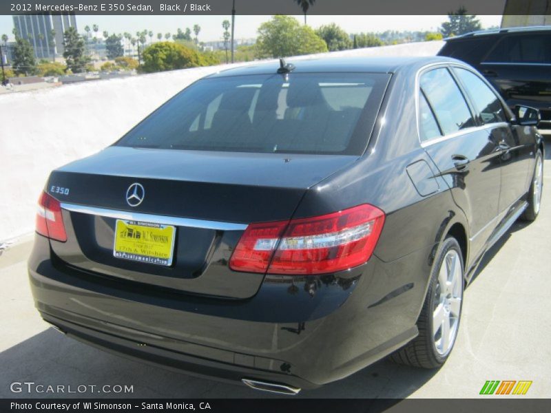 Black / Black 2012 Mercedes-Benz E 350 Sedan
