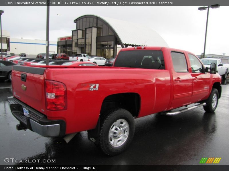 Victory Red / Light Cashmere/Dark Cashmere 2009 Chevrolet Silverado 2500HD LTZ Crew Cab 4x4