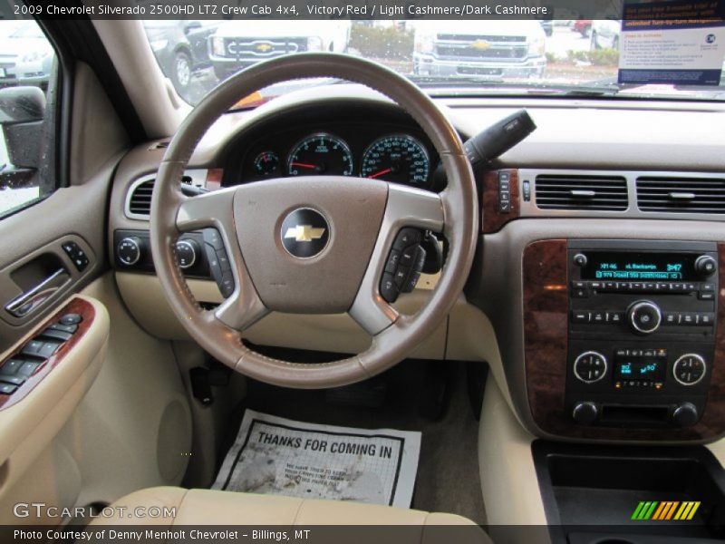Victory Red / Light Cashmere/Dark Cashmere 2009 Chevrolet Silverado 2500HD LTZ Crew Cab 4x4