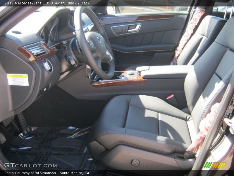 Black / Black 2012 Mercedes-Benz E 350 Sedan