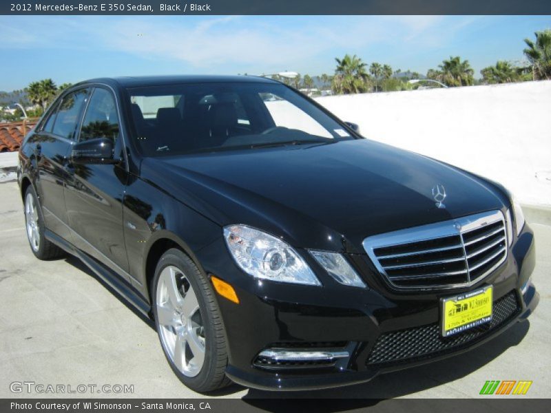 Black / Black 2012 Mercedes-Benz E 350 Sedan