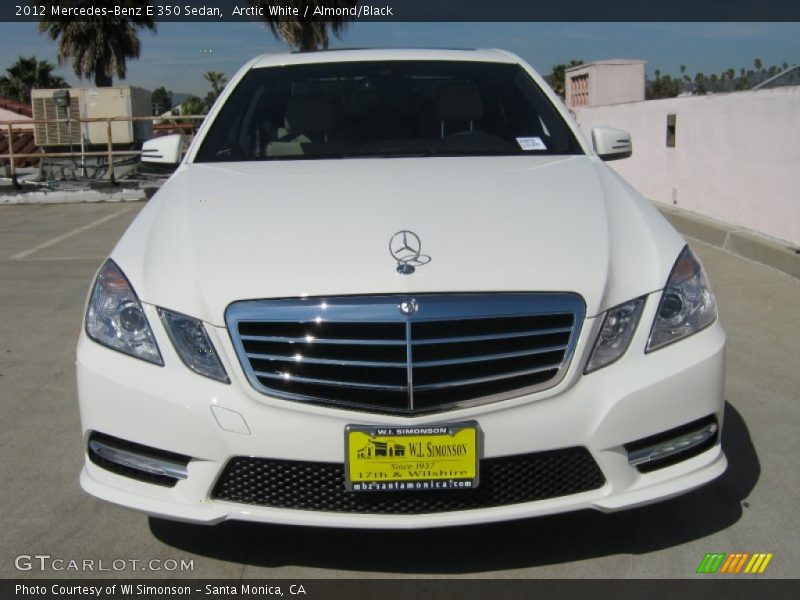 Arctic White / Almond/Black 2012 Mercedes-Benz E 350 Sedan