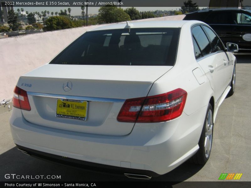 Arctic White / Almond/Black 2012 Mercedes-Benz E 350 Sedan