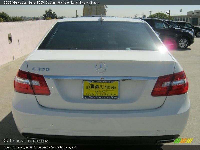 Arctic White / Almond/Black 2012 Mercedes-Benz E 350 Sedan