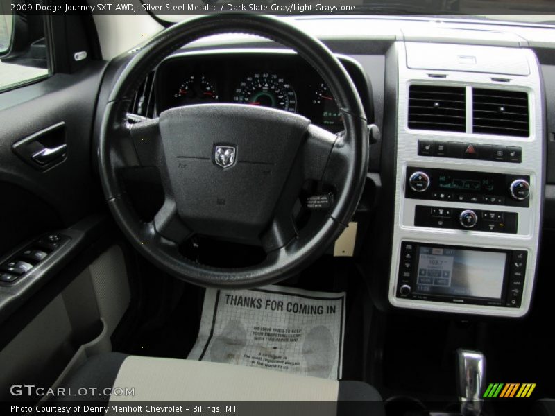 Silver Steel Metallic / Dark Slate Gray/Light Graystone 2009 Dodge Journey SXT AWD