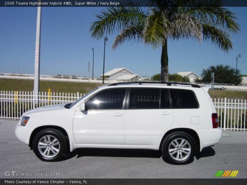 Super White / Ivory Beige 2006 Toyota Highlander Hybrid 4WD