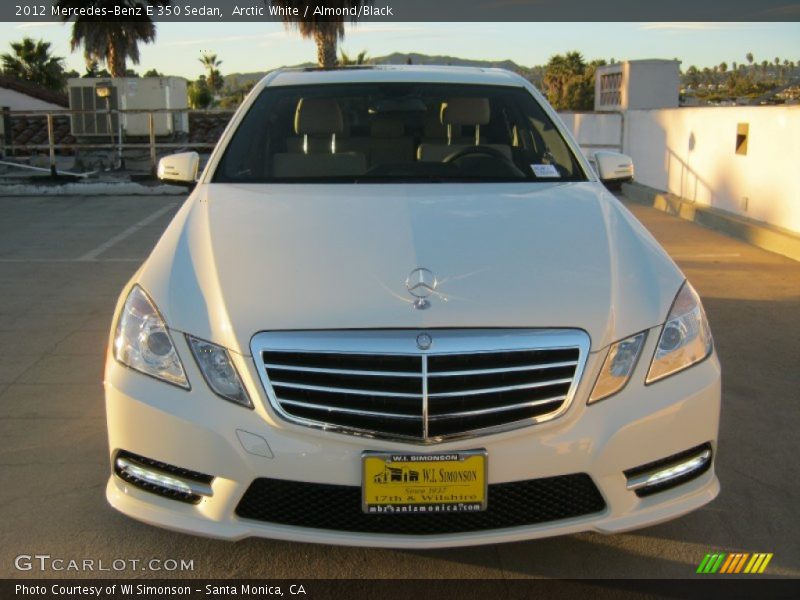 Arctic White / Almond/Black 2012 Mercedes-Benz E 350 Sedan