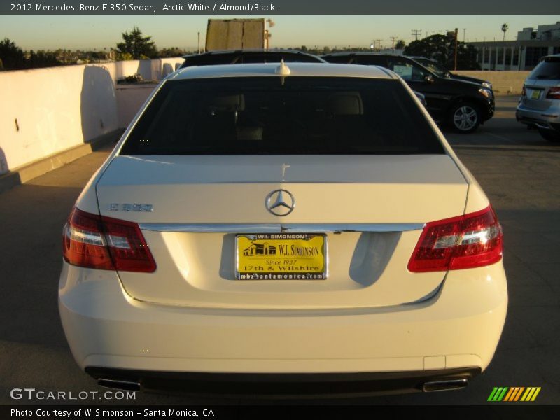 Arctic White / Almond/Black 2012 Mercedes-Benz E 350 Sedan