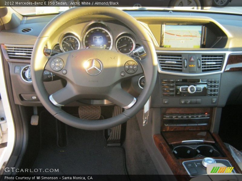 Arctic White / Almond/Black 2012 Mercedes-Benz E 350 Sedan