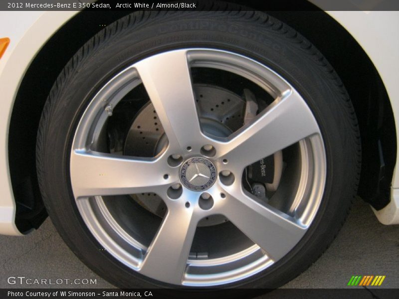 Arctic White / Almond/Black 2012 Mercedes-Benz E 350 Sedan