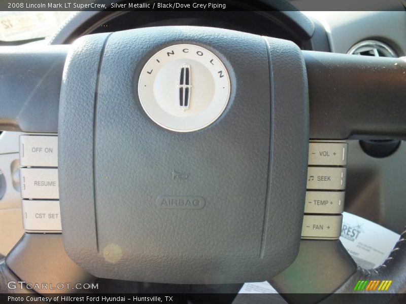 Silver Metallic / Black/Dove Grey Piping 2008 Lincoln Mark LT SuperCrew