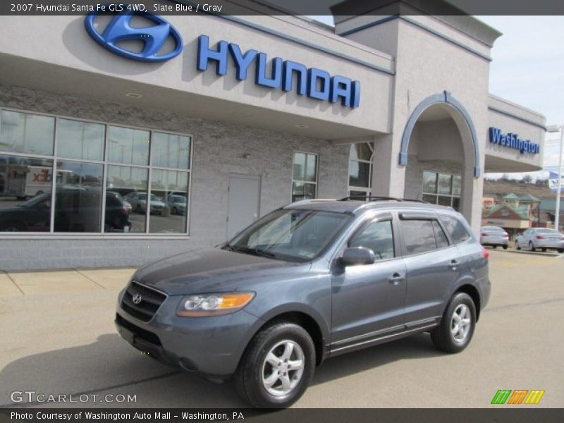 Slate Blue / Gray 2007 Hyundai Santa Fe GLS 4WD
