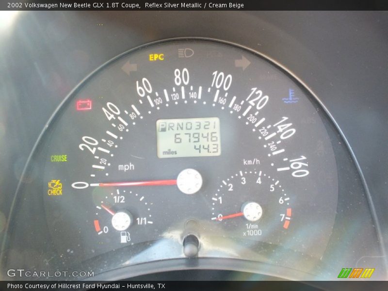 Reflex Silver Metallic / Cream Beige 2002 Volkswagen New Beetle GLX 1.8T Coupe