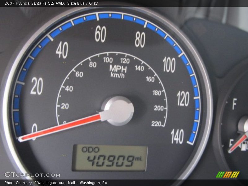 Slate Blue / Gray 2007 Hyundai Santa Fe GLS 4WD