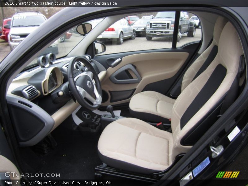  2010 fortwo passion coupe design Beige Interior