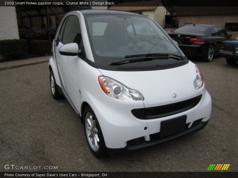 Crystal White / Design Black 2009 Smart fortwo passion coupe