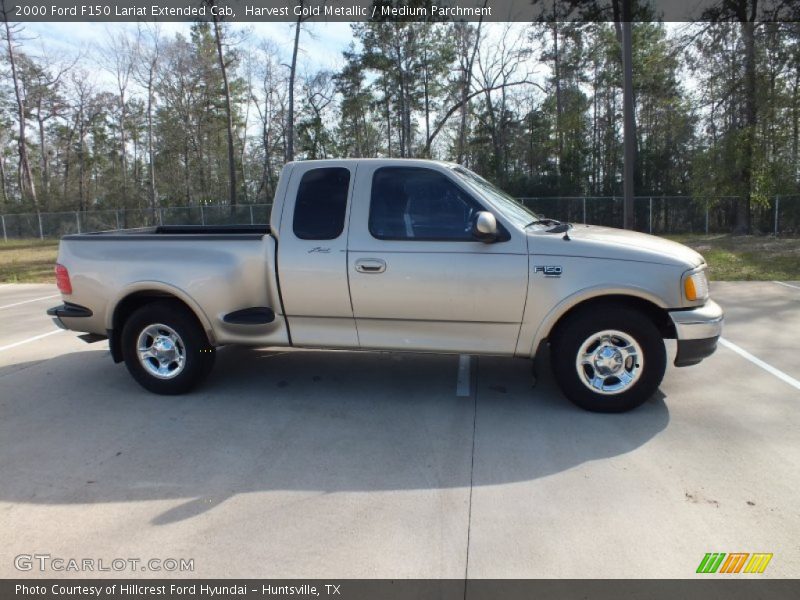 Harvest Gold Metallic / Medium Parchment 2000 Ford F150 Lariat Extended Cab
