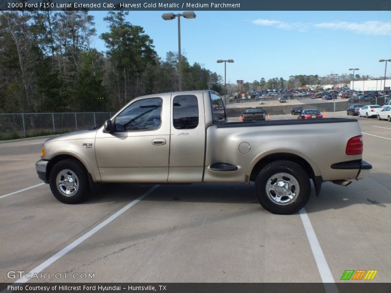 Harvest Gold Metallic / Medium Parchment 2000 Ford F150 Lariat Extended Cab