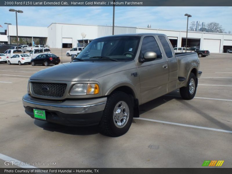 Harvest Gold Metallic / Medium Parchment 2000 Ford F150 Lariat Extended Cab