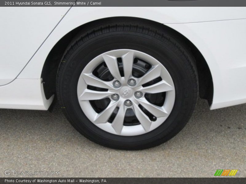 Shimmering White / Camel 2011 Hyundai Sonata GLS