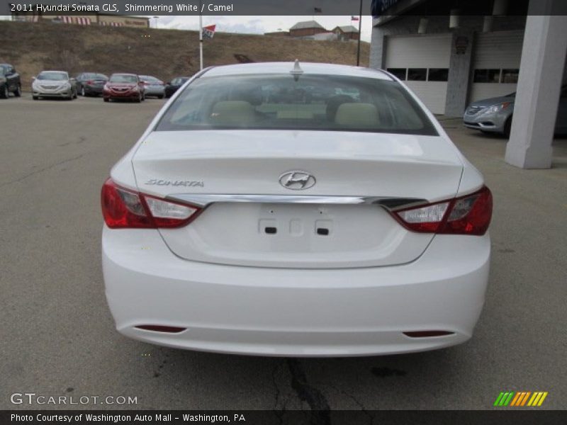 Shimmering White / Camel 2011 Hyundai Sonata GLS
