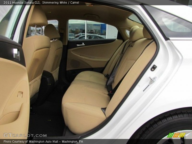Shimmering White / Camel 2011 Hyundai Sonata GLS