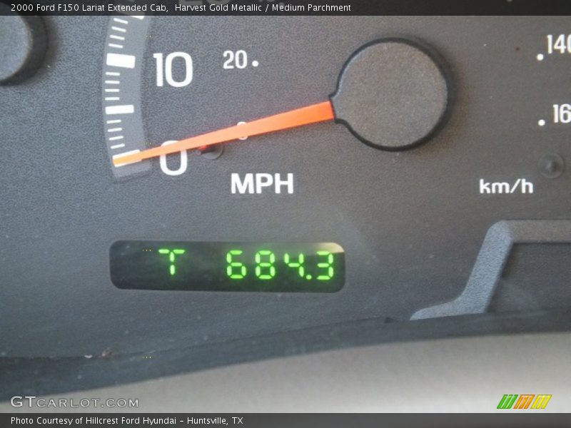 Harvest Gold Metallic / Medium Parchment 2000 Ford F150 Lariat Extended Cab