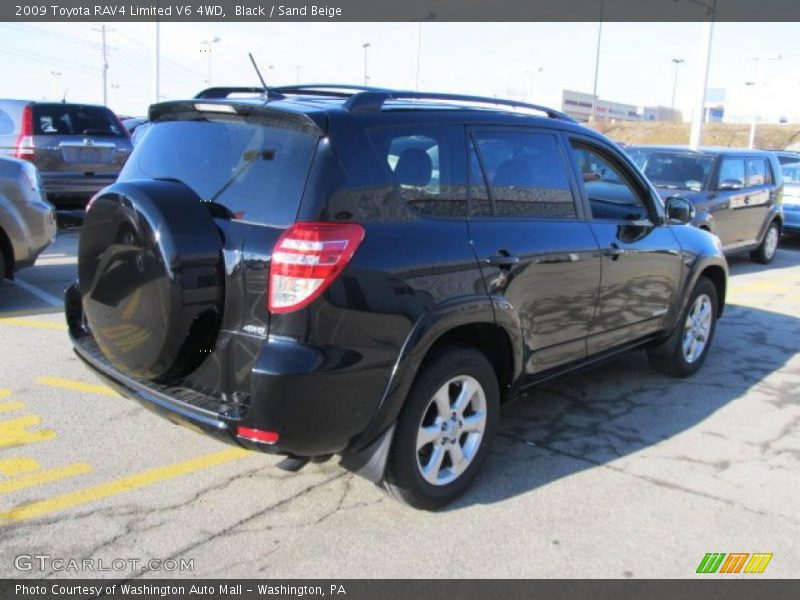 Black / Sand Beige 2009 Toyota RAV4 Limited V6 4WD