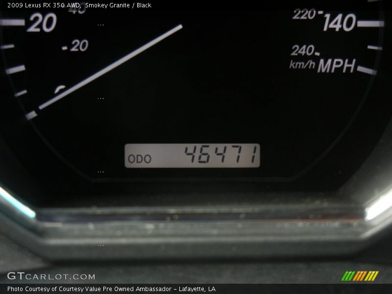 Smokey Granite / Black 2009 Lexus RX 350 AWD
