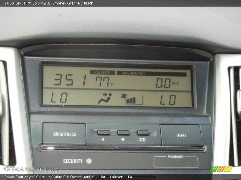 Smokey Granite / Black 2009 Lexus RX 350 AWD