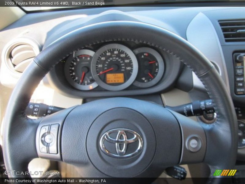 Black / Sand Beige 2009 Toyota RAV4 Limited V6 4WD